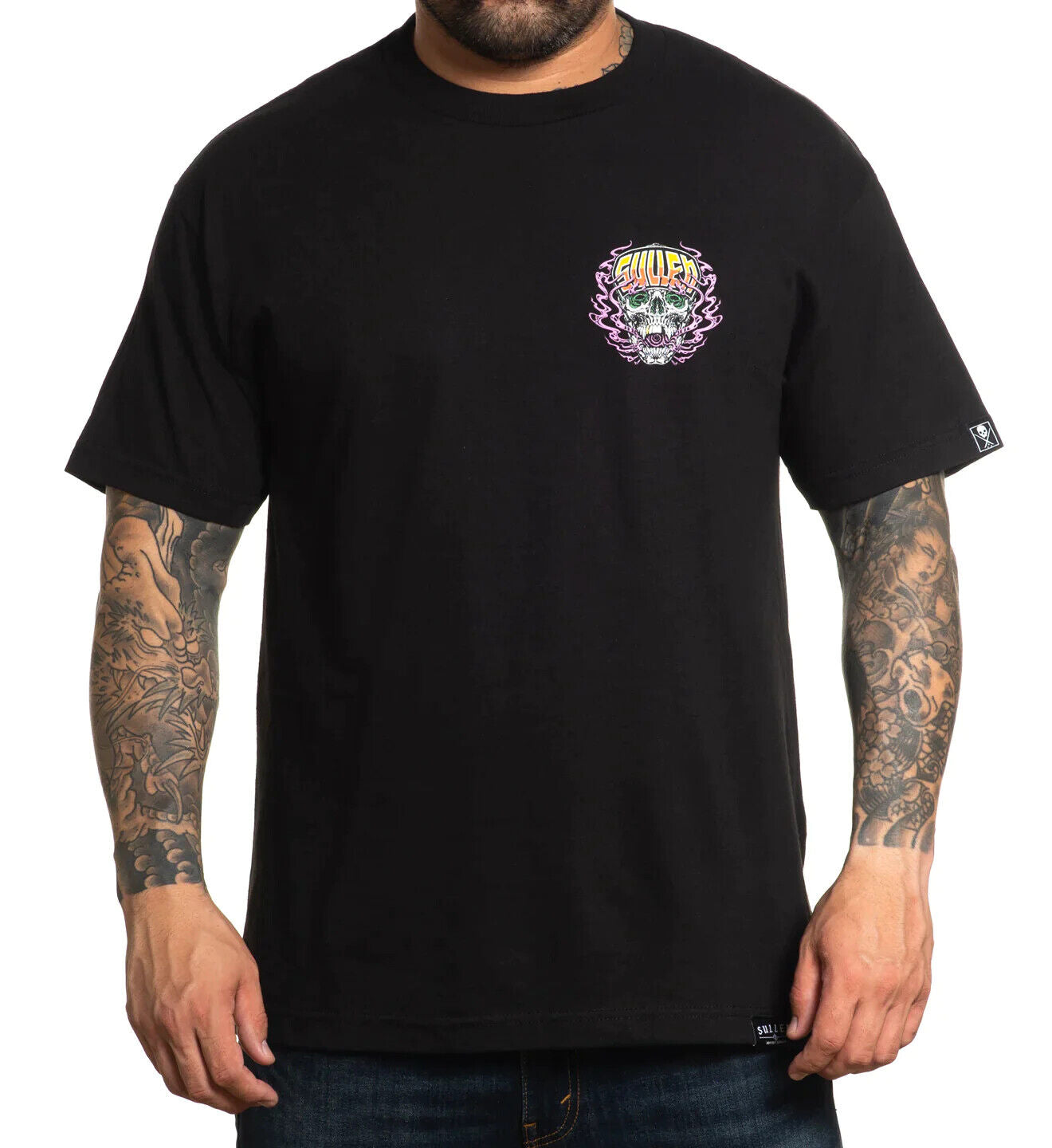 Sullen Clothing "EXHALE STANDARD" Mens tee Art Collective tattoo