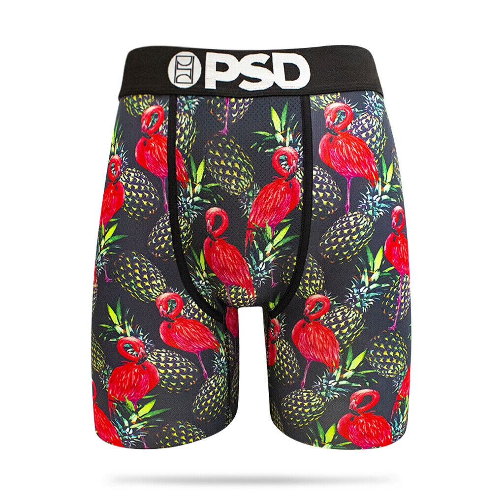 PSD Underwear design "Neon Flamingo" boxer briefs sizes S M L XL XXL