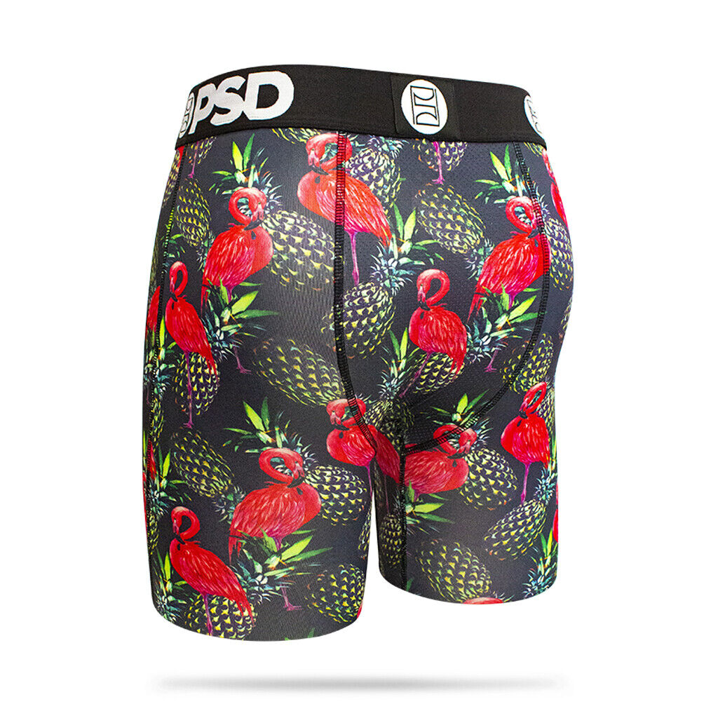 PSD Underwear design "Neon Flamingo" boxer briefs sizes S M L XL XXL