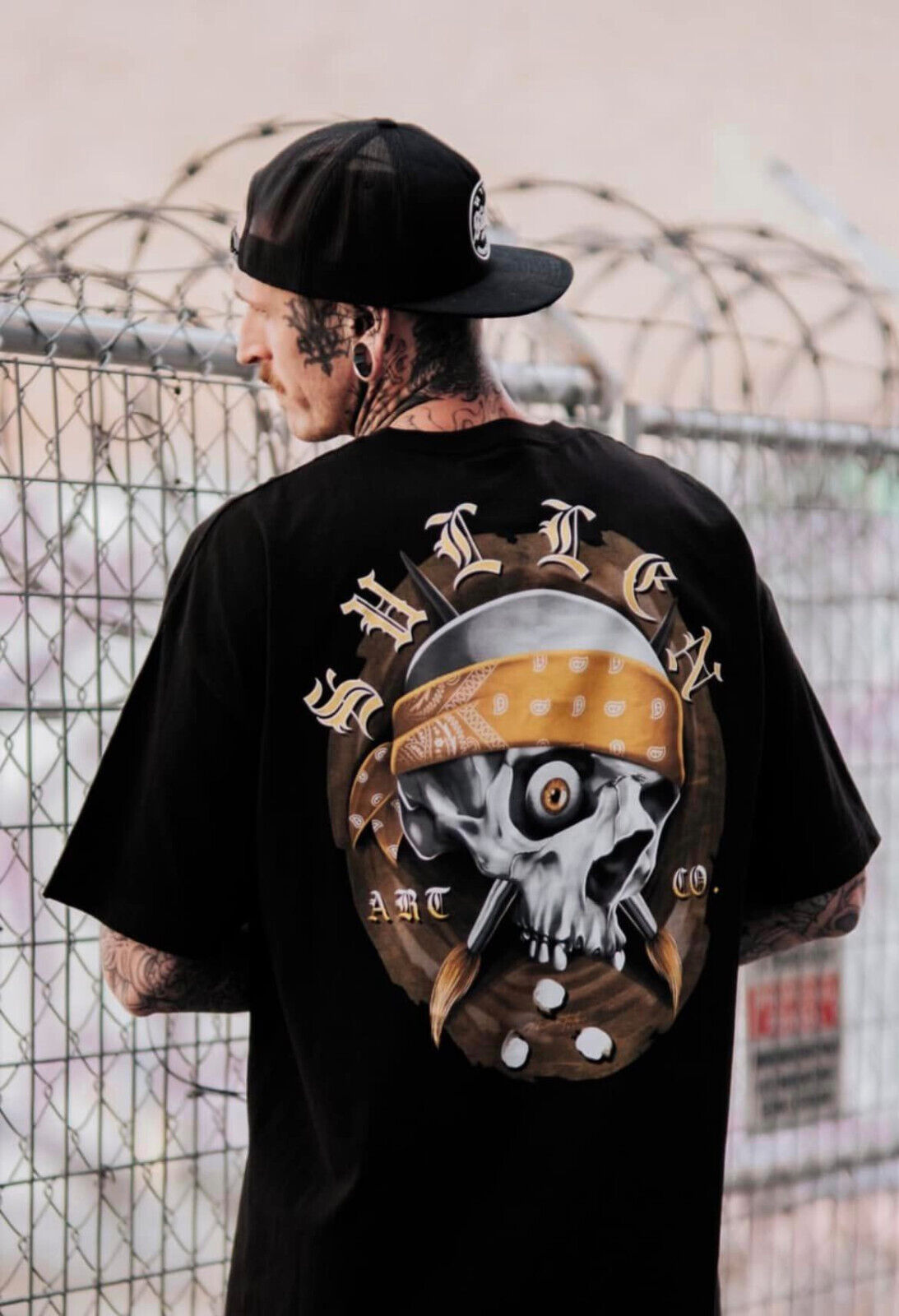 Sullen Clothing "GOLDEN EYE" Mens tee Art Collective tattoo Black