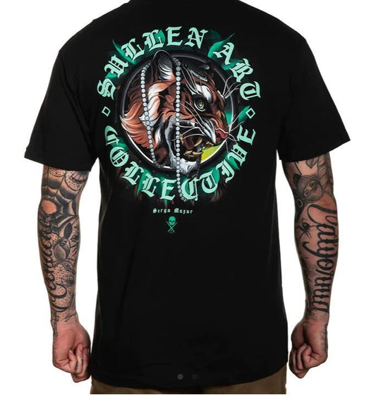 Sullen Clothing "JADE TIGER" Mens tee Art Collective tattoo black