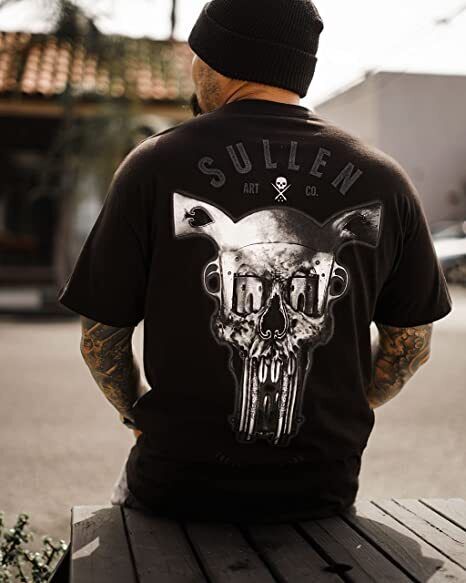Sullen Clothing "Double Draw " Mens tee Art Collective tattoo Black