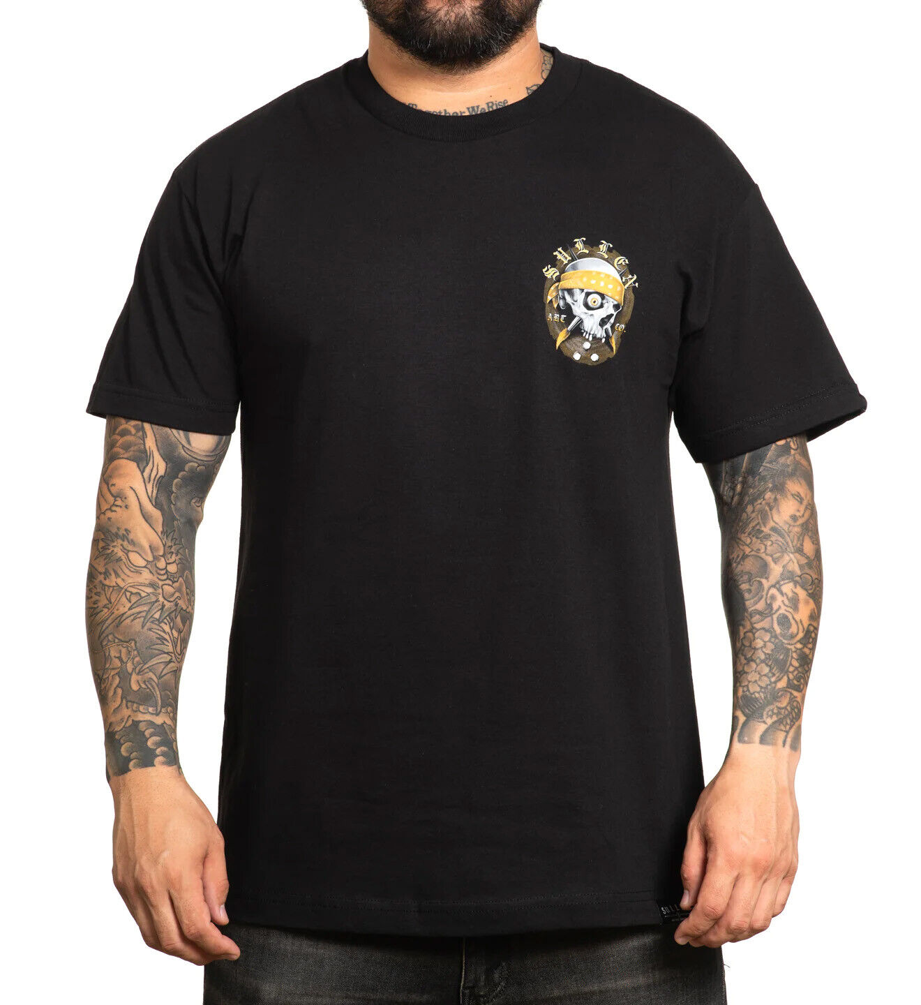 Sullen Clothing "GOLDEN EYE" Mens tee Art Collective tattoo Black