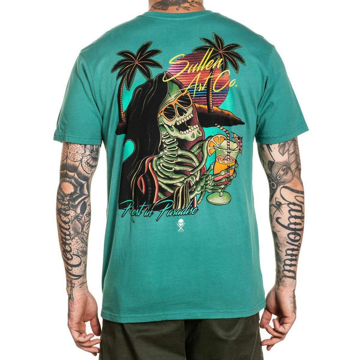 Sullen Clothing "Reap-O-Colada" Premium Mens tee Art Collective tattoo Green