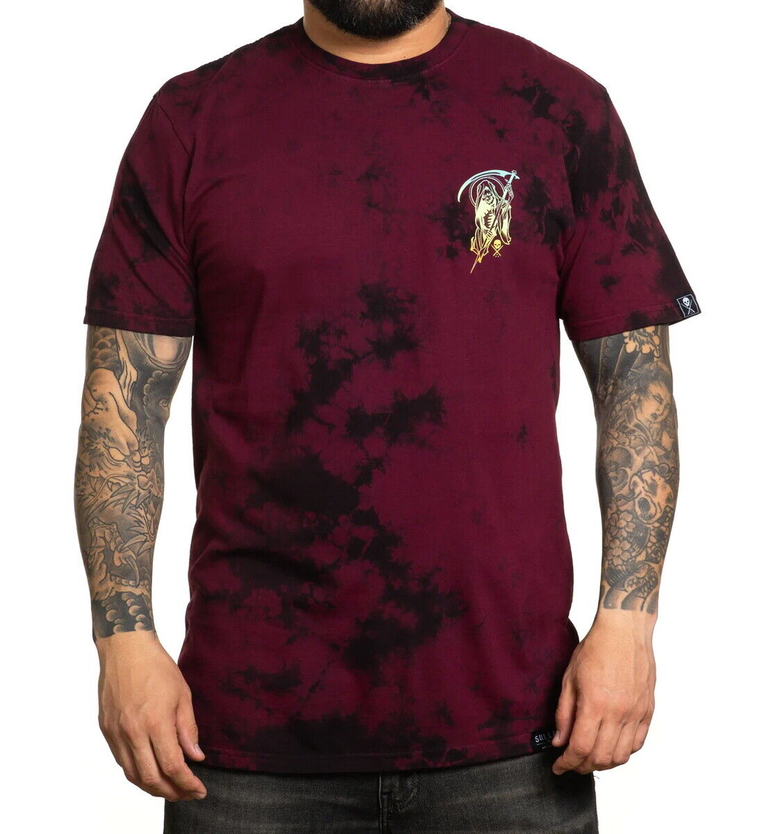 Sullen Clothing "PROMISES OXBLOOD/BLACK" Premium Mens tee Art Collective tattoo