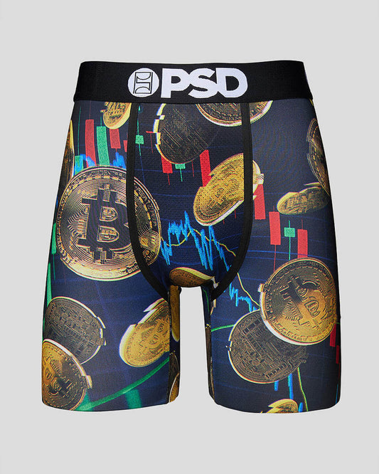PSD Underwear design "CRYPTO MOVES" boxer briefs sizes S M L XL XXL