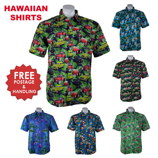 Men's Hawaiian Shirt short sleeve Beach Surf Tropical Beach Summer Party