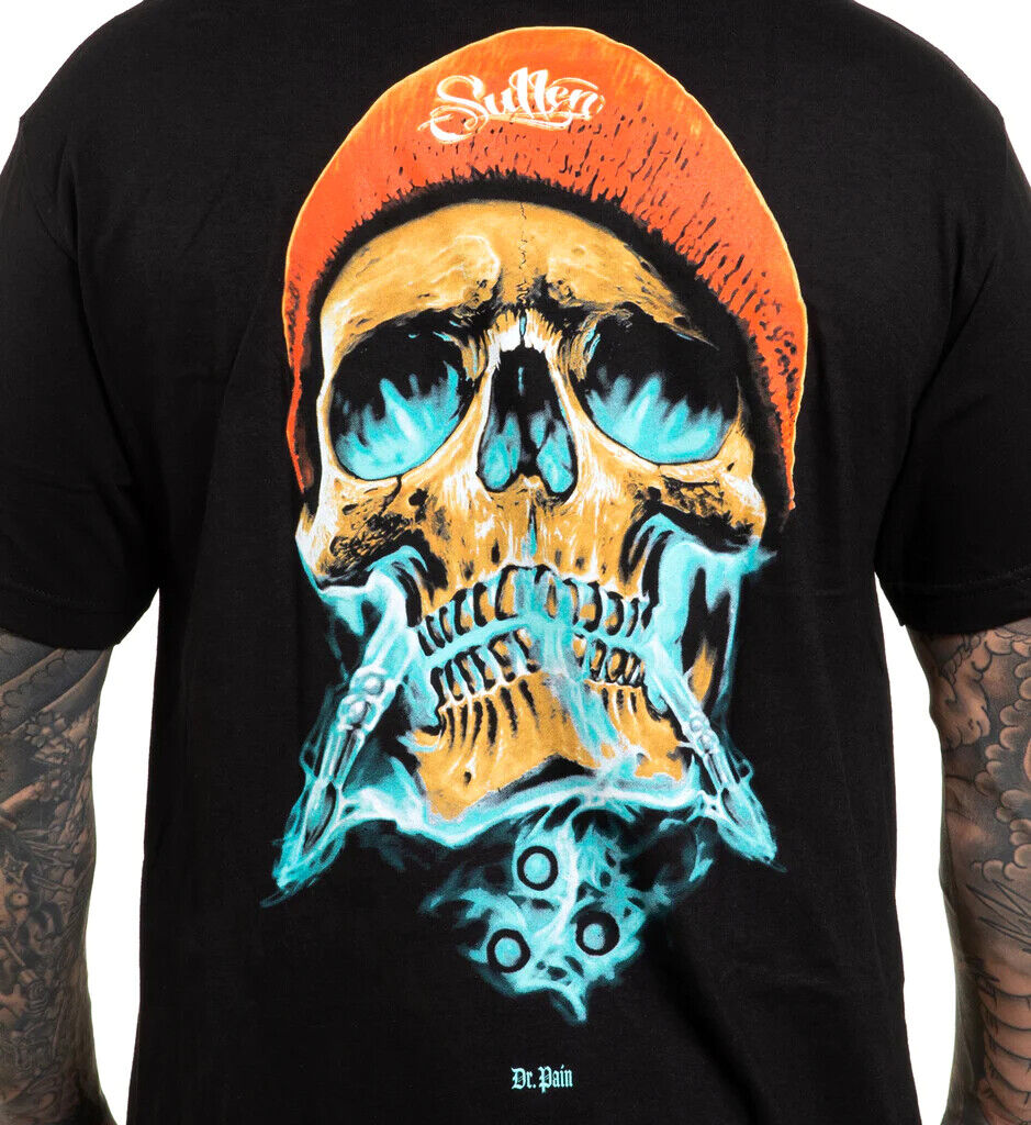 Sullen Clothing "DR. PAIN" Mens tee Art Collective tattoo Black