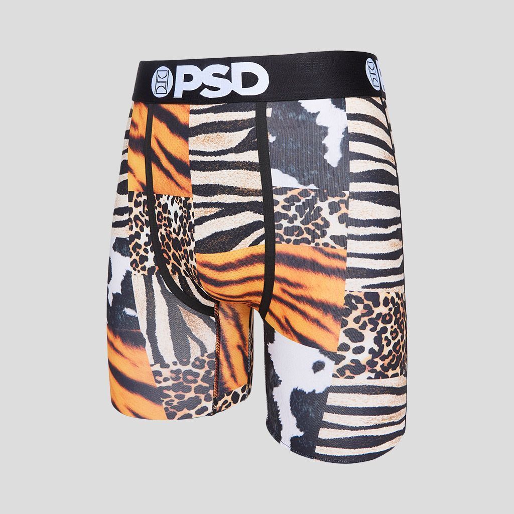PSD Underwear design "SKINS" boxer briefs sizes S M L XL XXL Animal Tiger Zebra