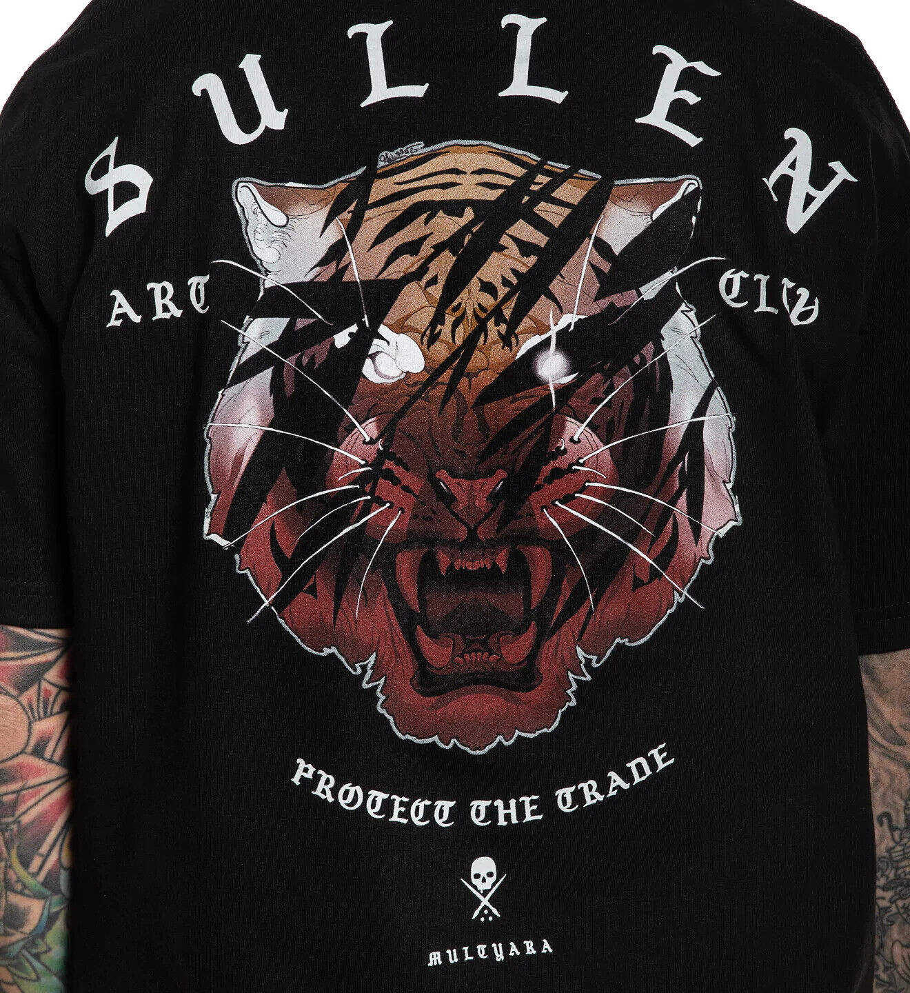 Sullen Clothing "PREDATOR " Mens tee Art Collective tattoo black
