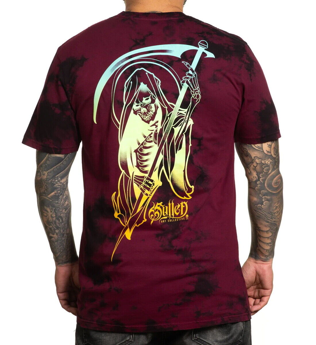 Sullen Clothing "PROMISES OXBLOOD/BLACK" Premium Mens tee Art Collective tattoo