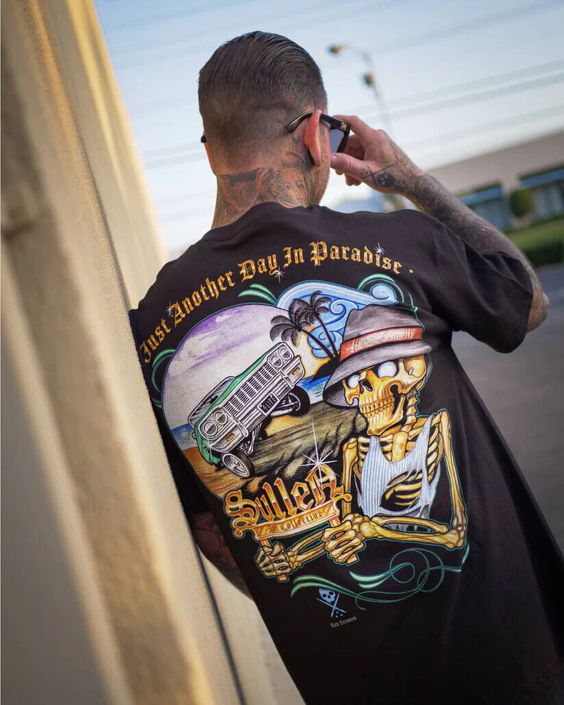 Sullen Clothing "PARAISO" Mens tee Art Collective tattoo Black