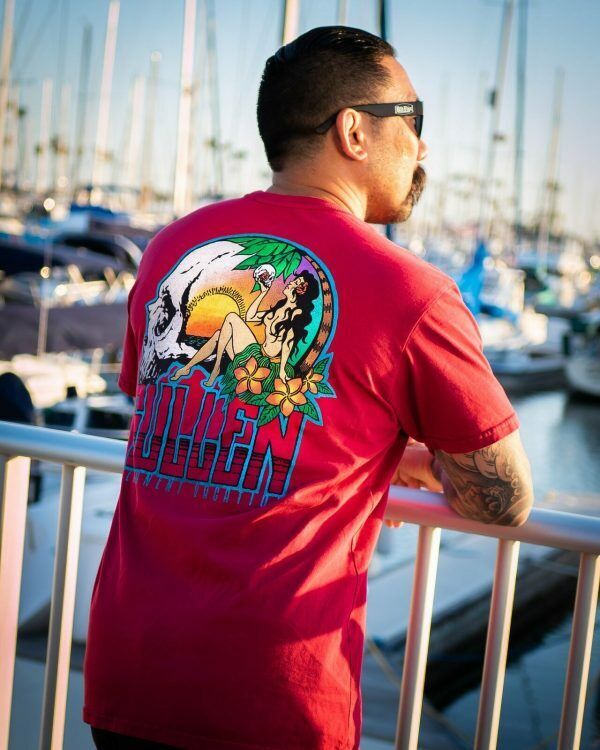 Sullen Clothing "Permanent Vacation" Premium Mens tee Art Collective tattoo Red