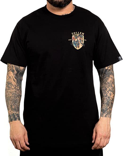 Sullen Clothing "Rock of Mermaids Standard" Mens tee Art Collective tattoo Black