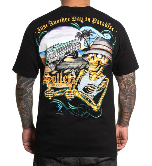 Sullen Clothing "PARAISO" Mens tee Art Collective tattoo Black