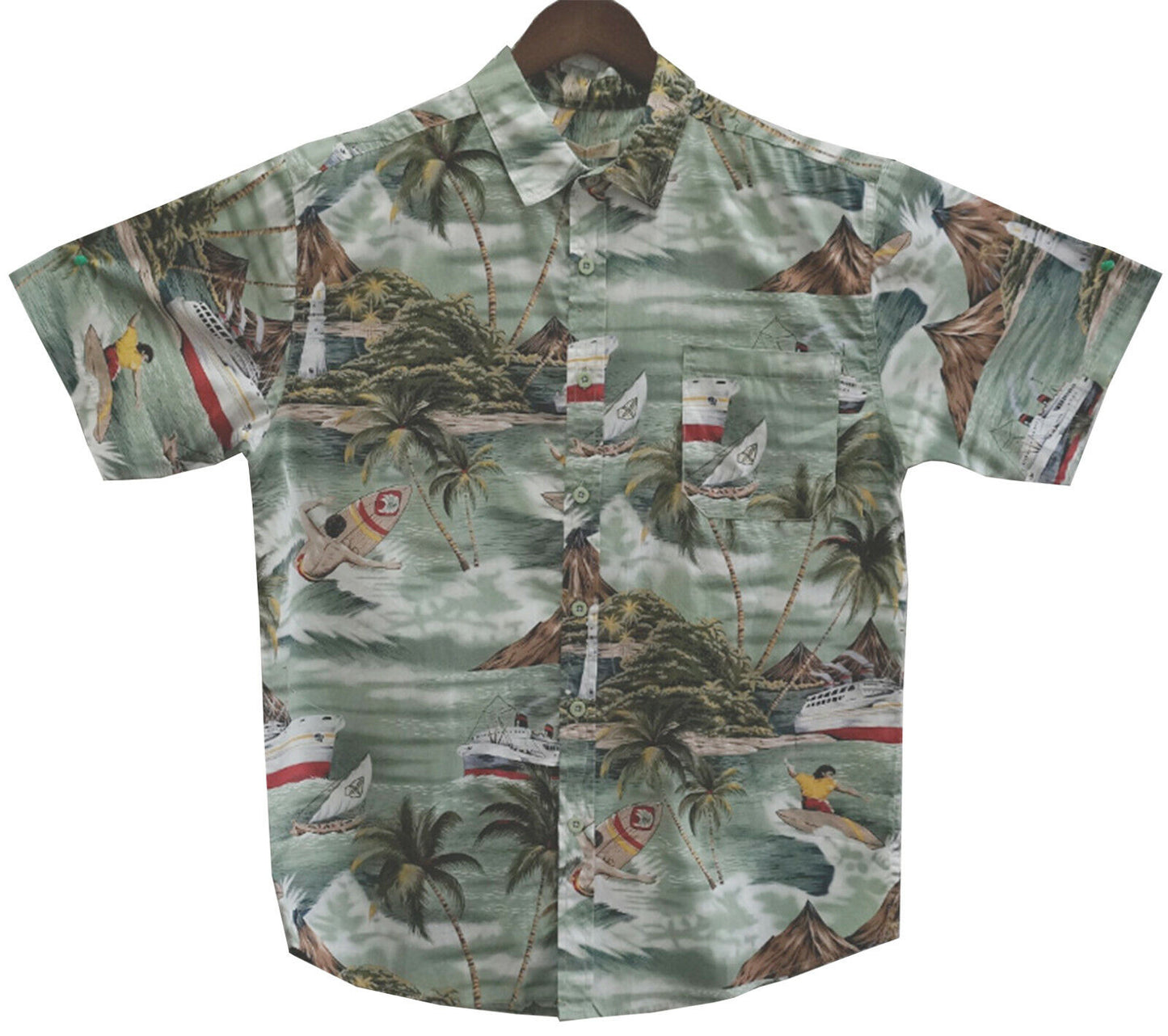 Men's Hawaiian Shirt short sleeve Beach Surf Tropical Beach Summer Party
