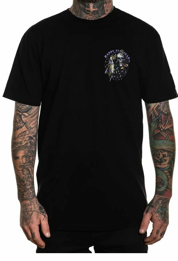 Sullen Clothing "HAPPY FLU YEAR" Mens tee Art Collective tattoo black