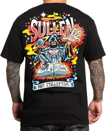Sullen Clothing "Mighty Wizard " Mens tee Art Collective tattoo black