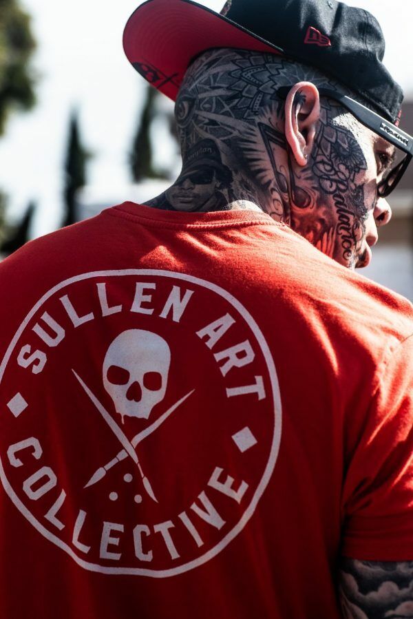 Sullen Clothing EVER RED PREMIUM Mens tee Art Collective tattoo