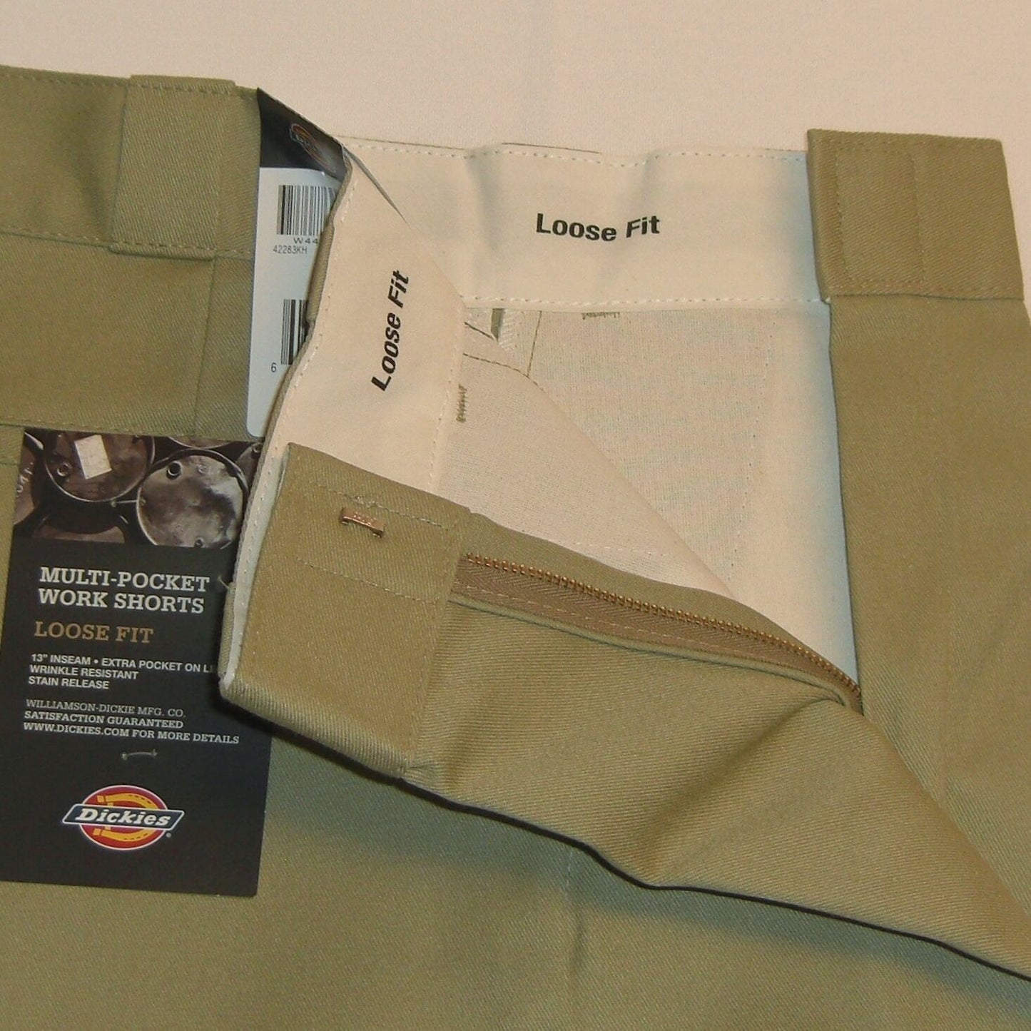 DICKIES 13 Inch Multi Pocket Short black navy charcoal khaki silver sizes 28-46