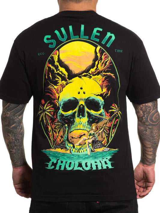 Sullen Clothing "Castaway Island" Mens tee Art Collective tattoo Black