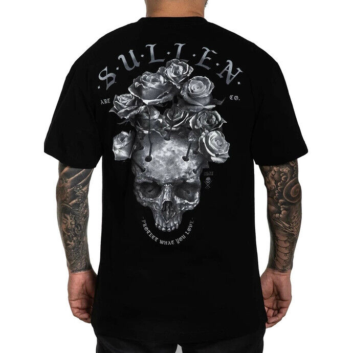 Sullen Clothing "Farrar Rose" Mens tee Art Collective tattoo Black