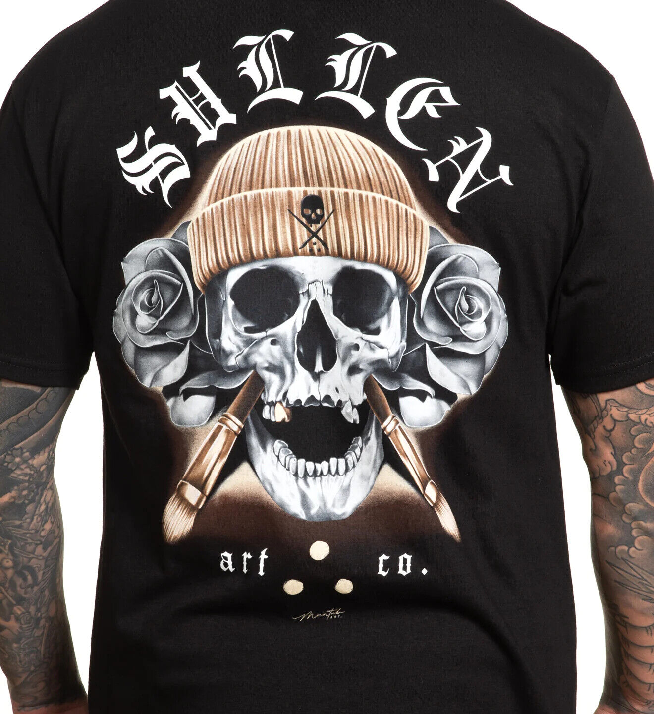 Sullen Clothing "BRONZE BADGE STANDARD" Mens tee Art Collective tattoo Black