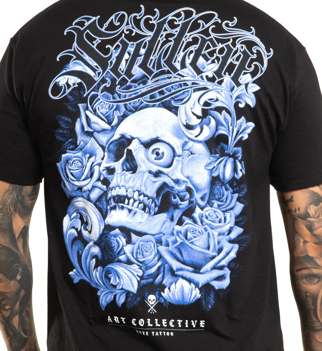 Sullen Clothing "HEZZ" Mens tee Art Collective tattoo Black