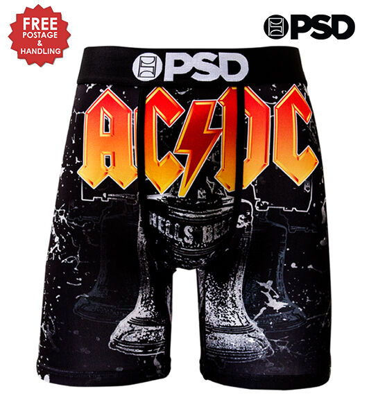 PSD Underwear’s design ‘AC/DC Hells Bells’ boxer brief S M L XL