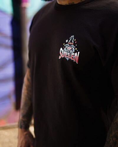 Sullen Clothing "Mighty Wizard " Mens tee Art Collective tattoo black
