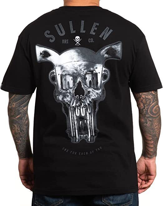 Sullen Clothing "Double Draw " Mens tee Art Collective tattoo Black