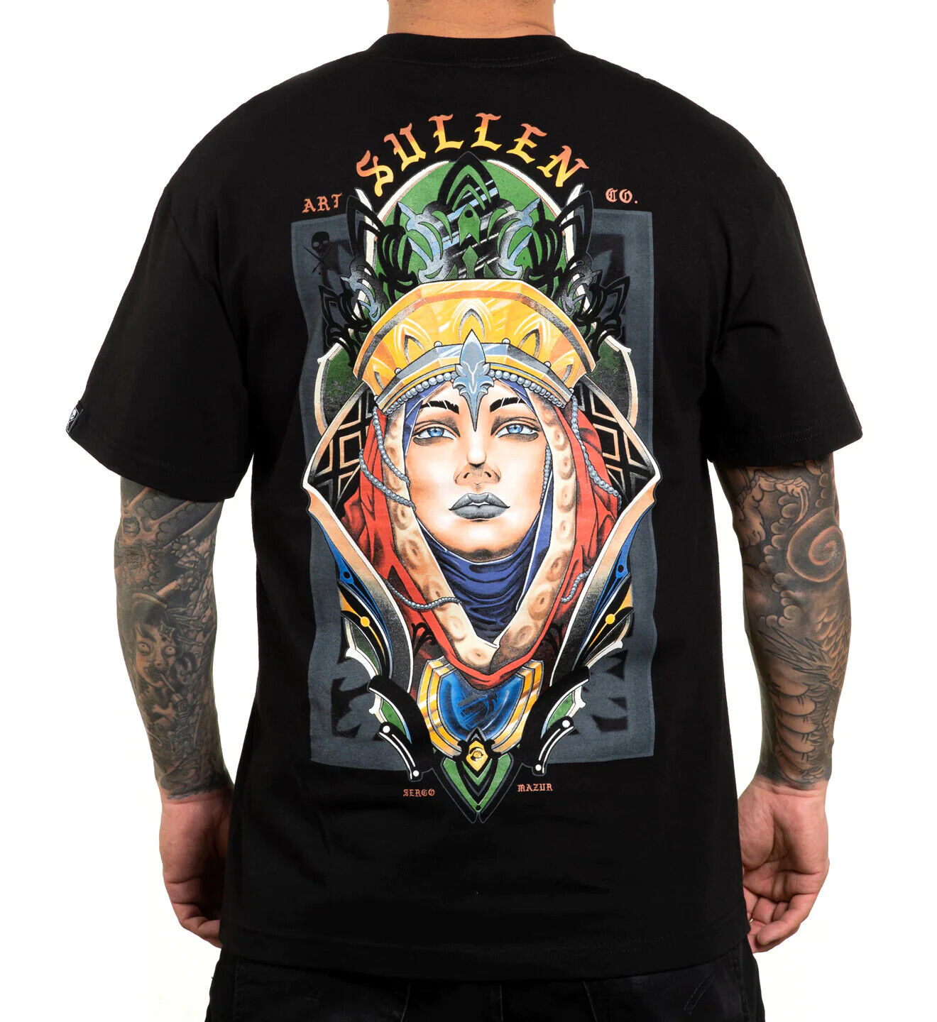 Sullen Clothing "NIGHTFALL STANDARD" Mens tee Art Collective tattoo black