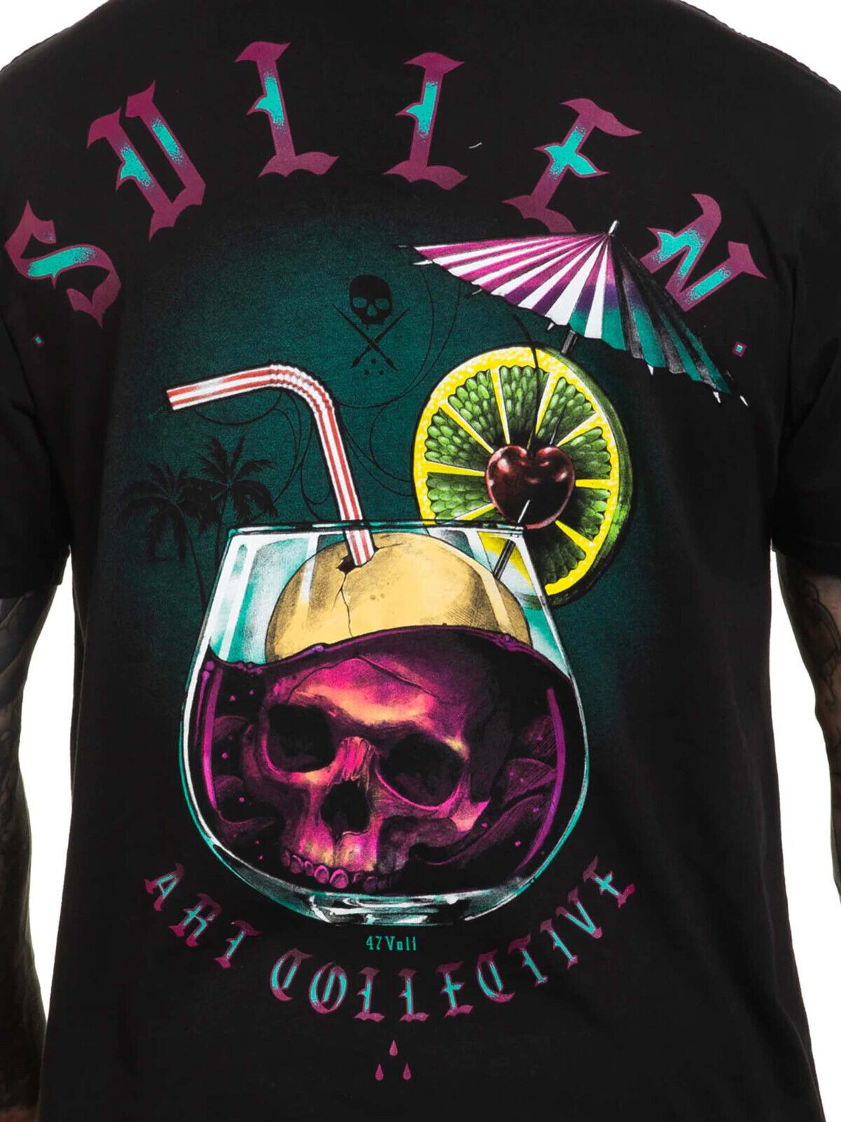 Sullen Clothing "Deadly Cocktail" Mens tee Art Collective tattoo