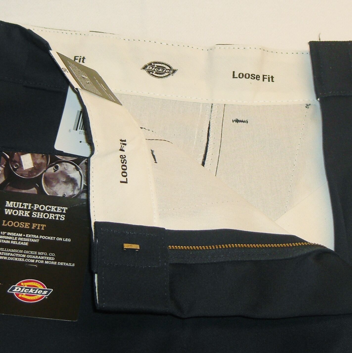 DICKIES 13 Inch Multi Pocket Short black navy charcoal khaki silver sizes 28-46