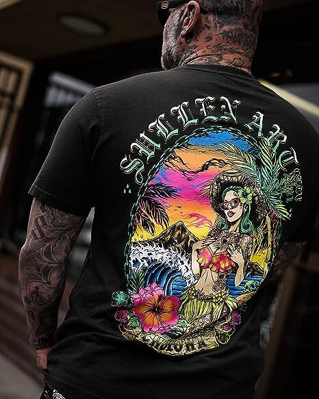 Sullen Clothing "Sunscreen" Mens Premium tee Art Collective tattoo Black
