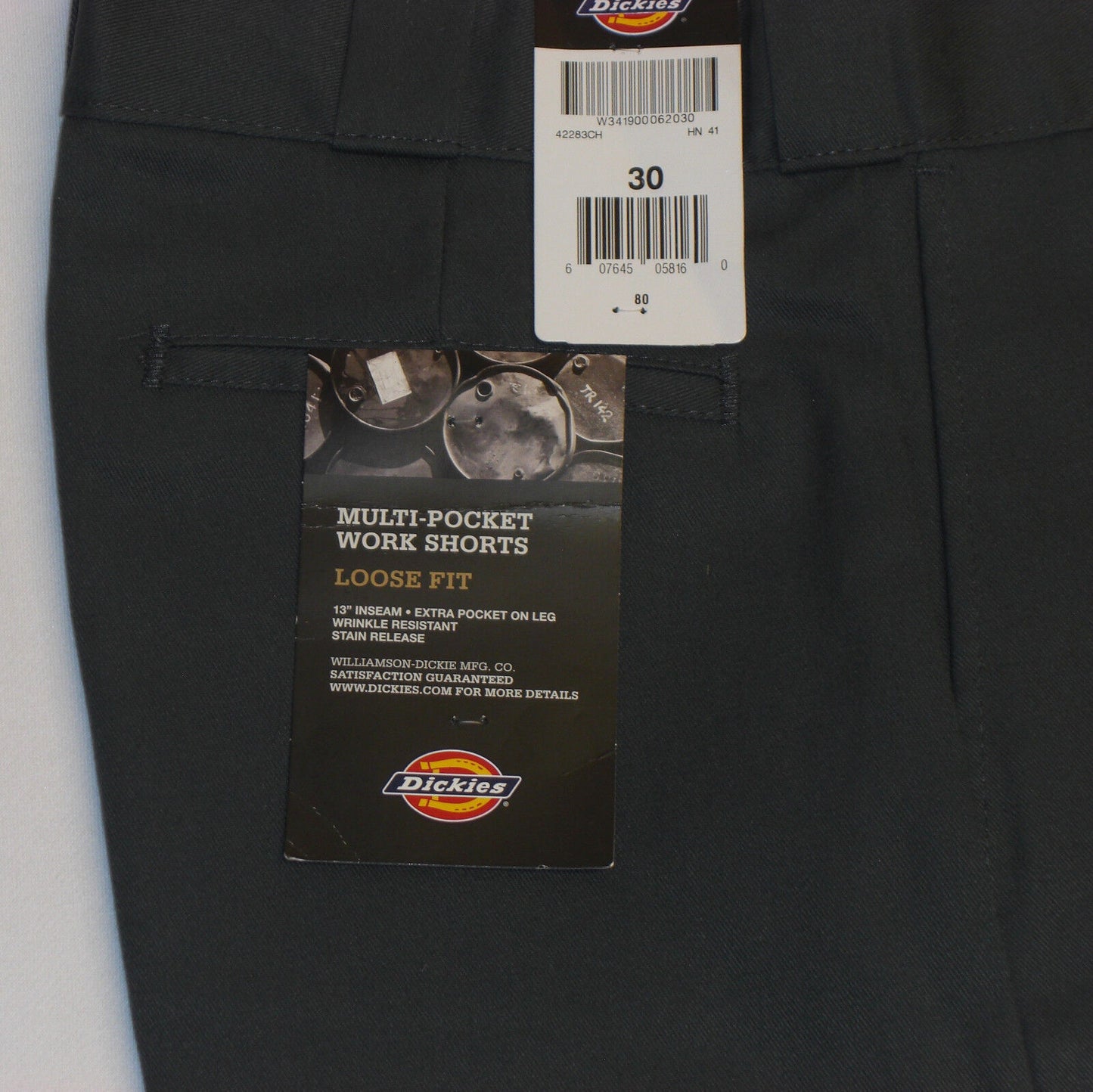 DICKIES 13 Inch Multi Pocket Short black navy charcoal khaki silver sizes 28-46