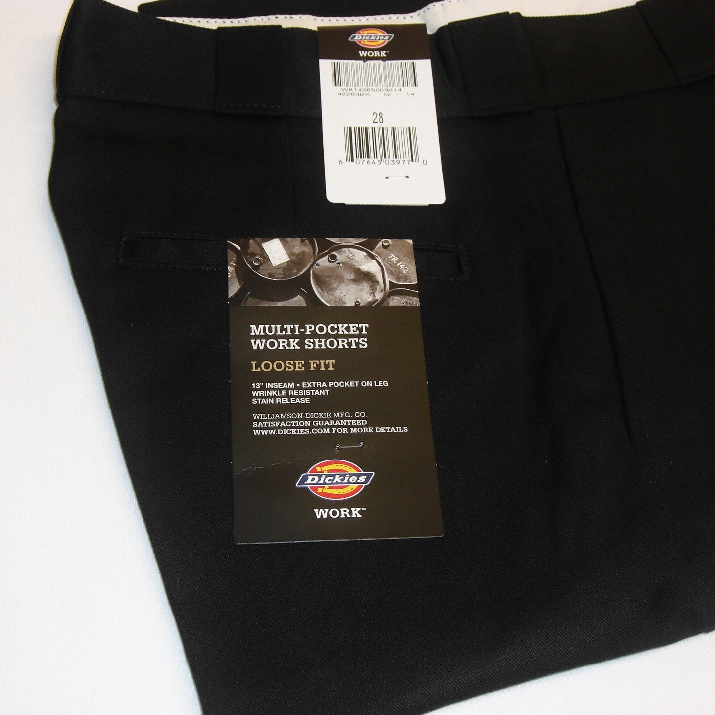 DICKIES 13 Inch Multi Pocket Short black navy charcoal khaki silver sizes 28-46