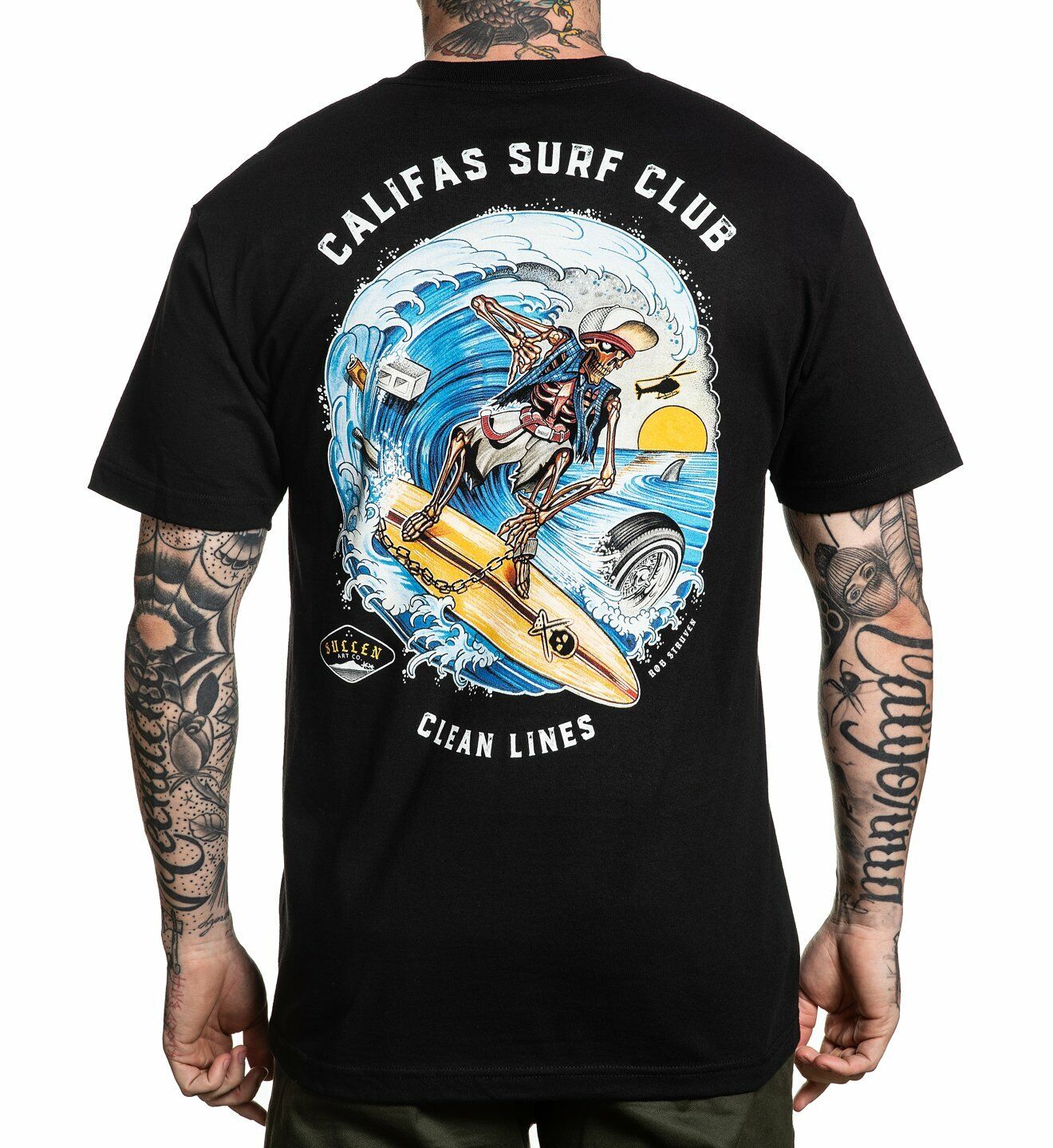 Sullen Clothing Mens tee CALIFAS STANDARD Art Collective tattoo