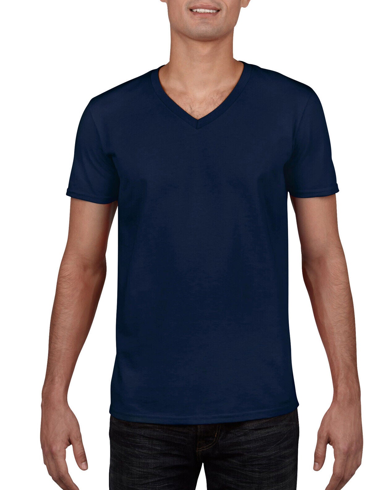 Mens 3 Pack V Neck T-shirts Black White Grey Marle Navy S M L XL 2XL Tees Cheap