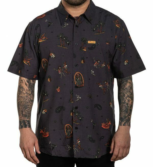 Sullen Clothing Mens Short Sleeve Shirt Art Collective tattoo Party Summer