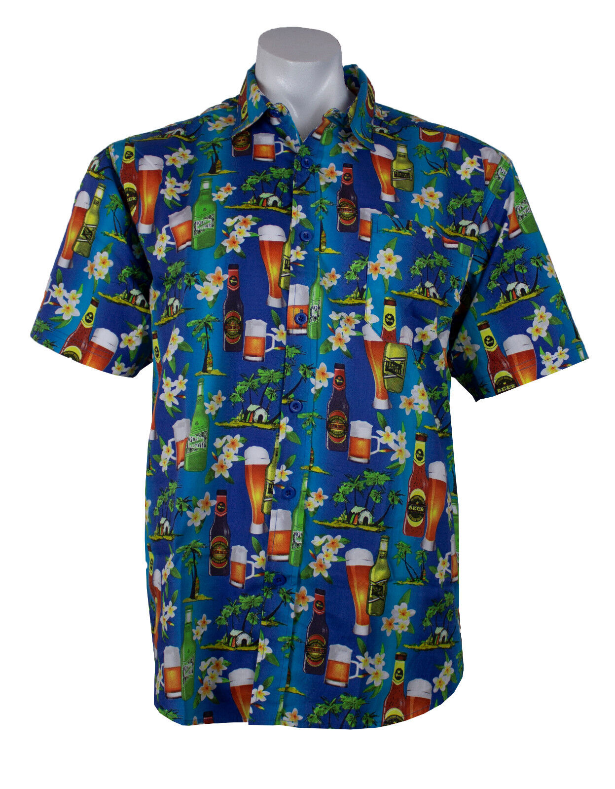 Men's Hawaiian Shirt short sleeve Beach Surf Tropical Beach Summer Party