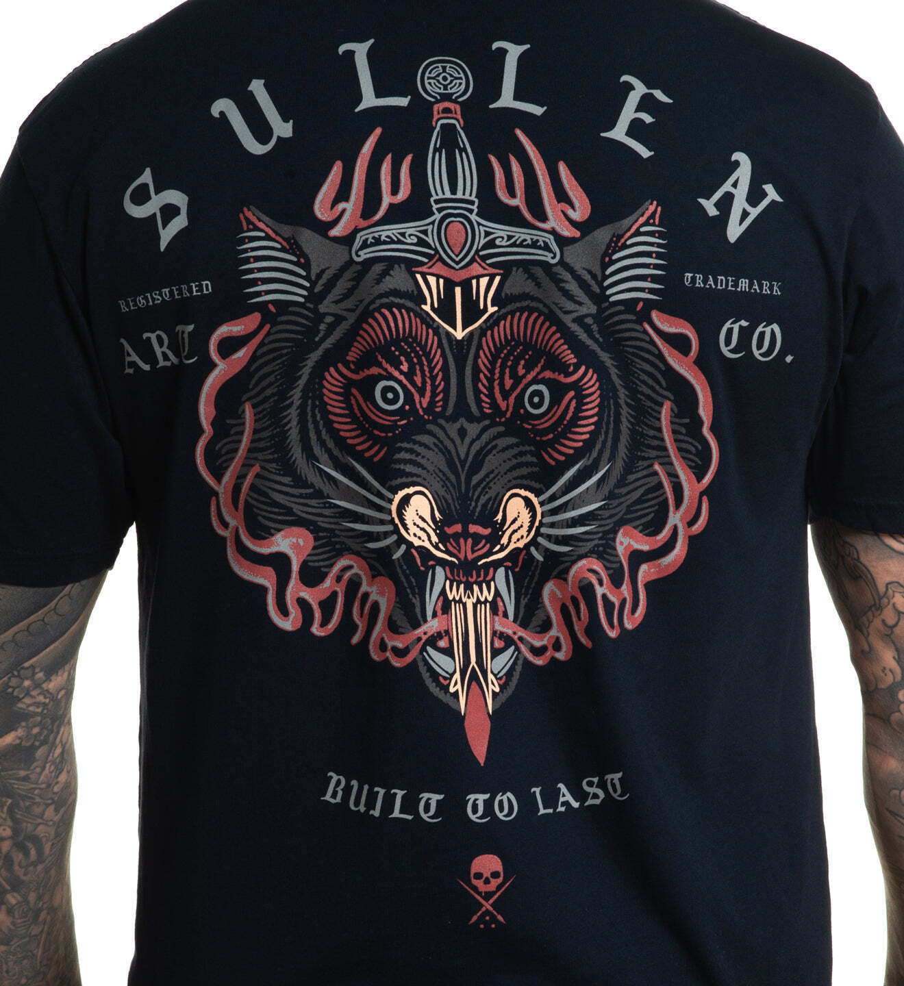 Sullen Clothing "Wolfhead" Mens Premium tee Art Collective tattoo