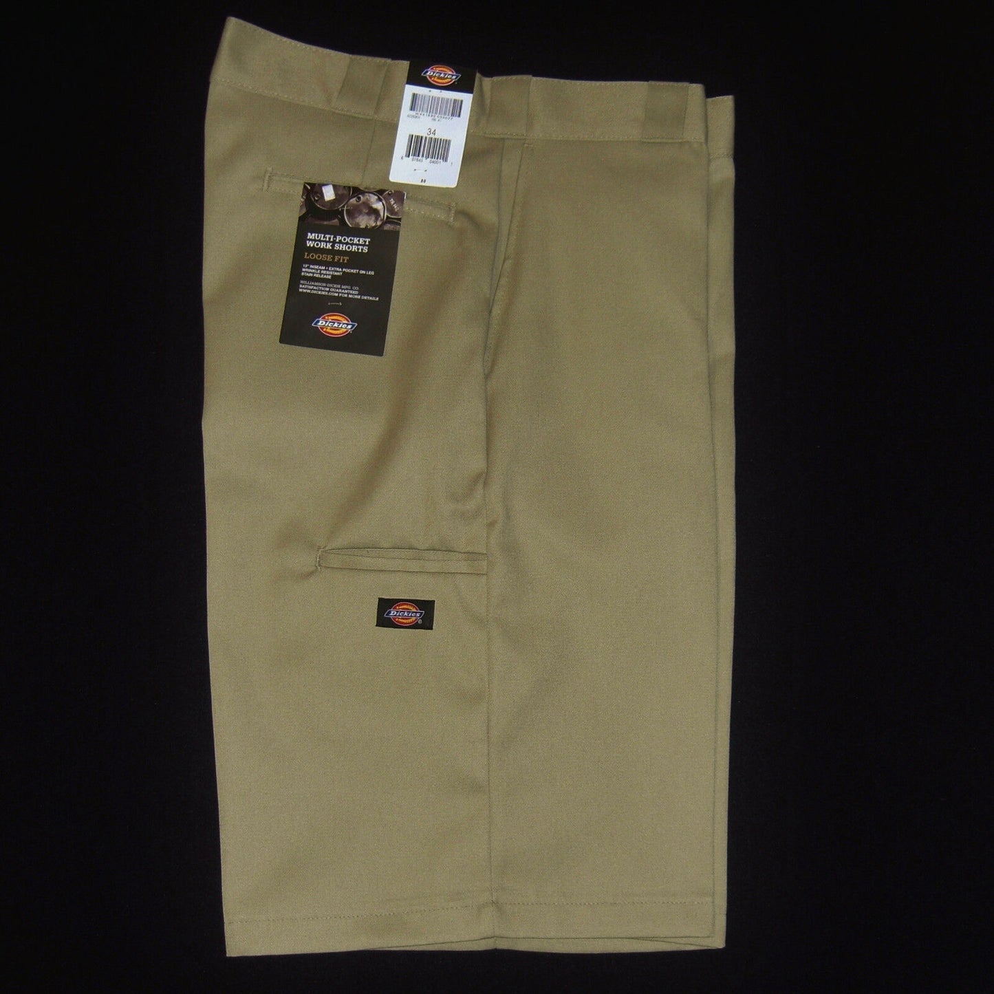 DICKIES 13 Inch Multi Pocket Short black navy charcoal khaki silver sizes 28-46