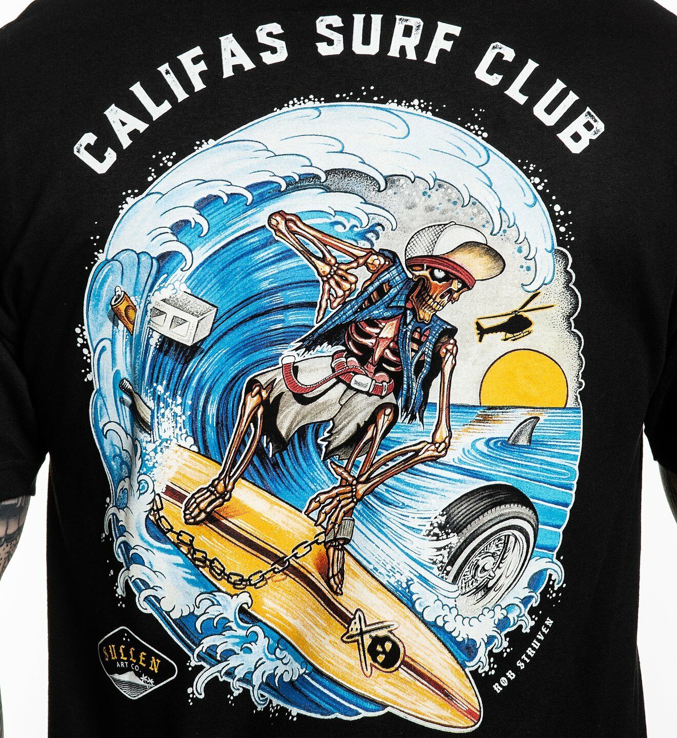 Sullen Clothing Mens tee CALIFAS STANDARD Art Collective tattoo