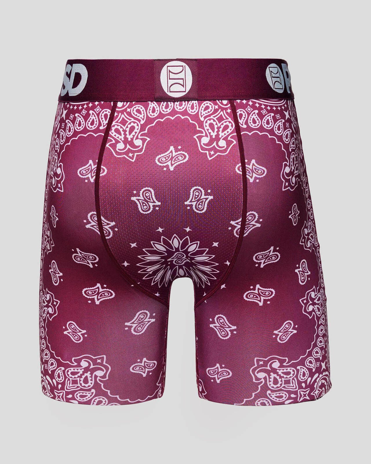 PSD Underwear design "MAROON BANDANA" boxer briefs sizes S M L XL XXL