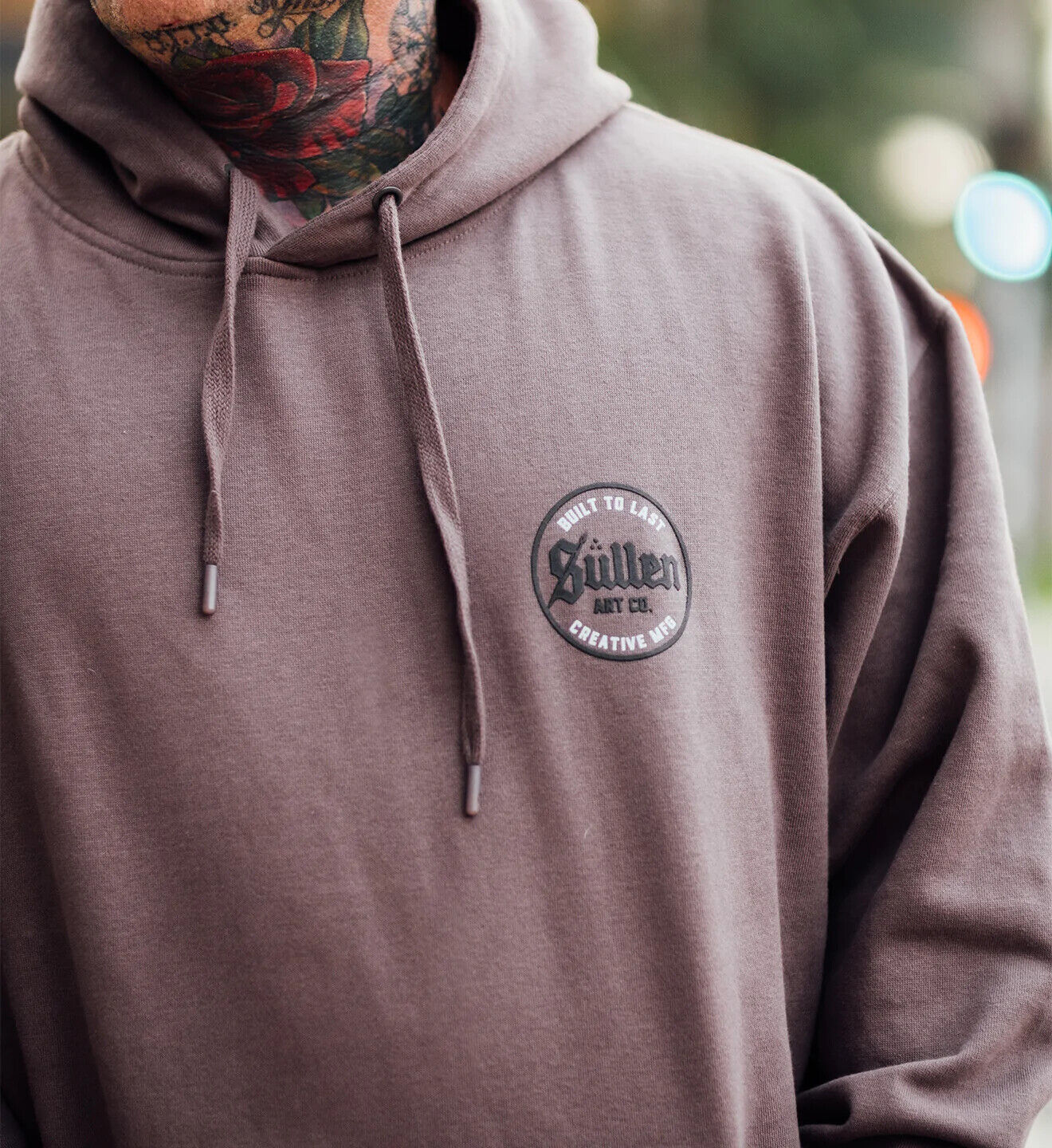 Sullen Clothing "MFG SOLID PULLOVER GREY" Art Collective tattoo