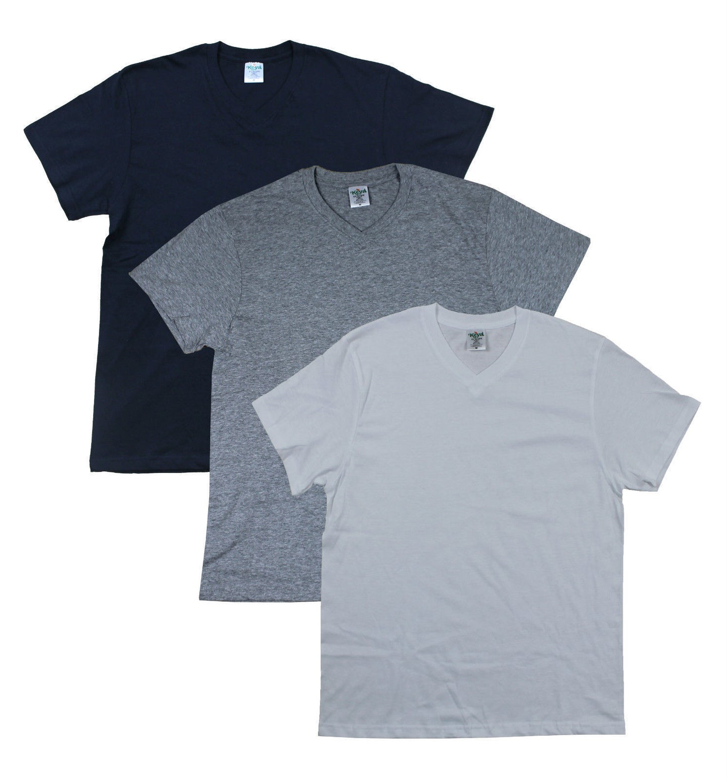 Mens 5 Pack V Neck T-shirts Black White Grey Marle S M L XL 2XL 3XL Tees Cheap