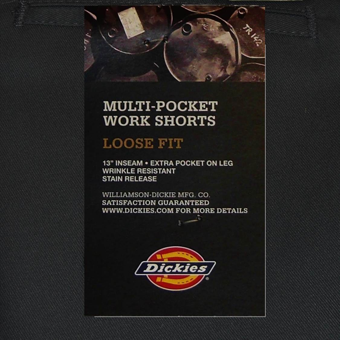 DICKIES 13 Inch Multi Pocket Short black navy charcoal khaki silver sizes 28-46