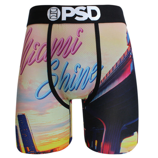 PSD Underwear design "Miami Shine" boxer briefs sizes S M L XL XXL