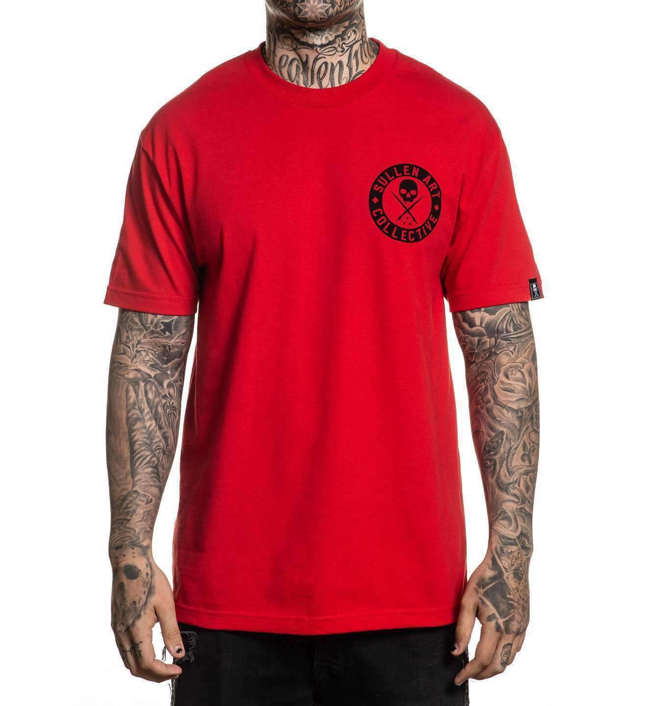 Sullen Clothing Mens Classic tee Tattoo Black Red White M L XL 2XL 3XL 4XL 5XL